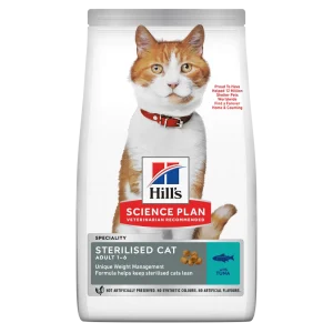 Hill's Science Plan Sterilised Cat Adult cu Ton Pisici 300g