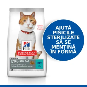 Hill's Science Plan Sterilised Cat Adult cu Ton Pisici 3kg