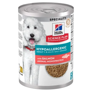 Hill's Science Plan Hypoallergenic Adult cu Somon Câini 363g