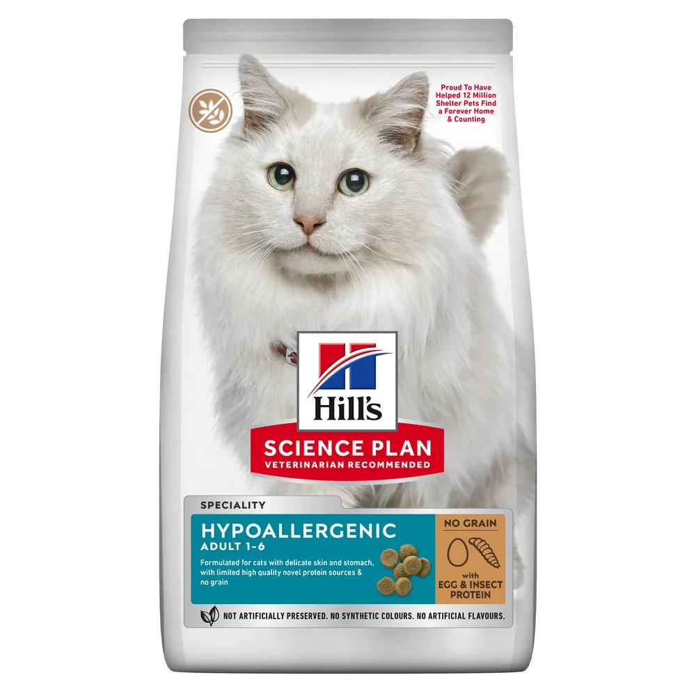 Hill's Science Plan Hypoallergenic cu Ou și Proteine din Insecte Pisici 1.5kg