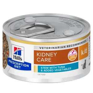 Hill's Prescription Diet K/D Tocăniță cu Ton și Legume Adăugate Pisici 82g