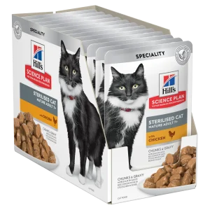 Hill's Science Plan Sterilised Cat Mature cu Pui Pliculețe Pisici 1.02kg