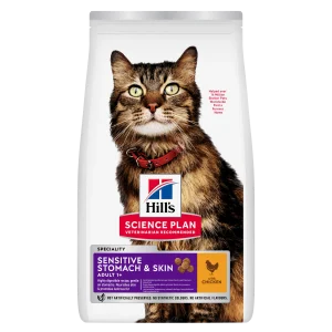 Hill's Science Plan Sensitive Stomach & Skin Adult Pisici 3kg