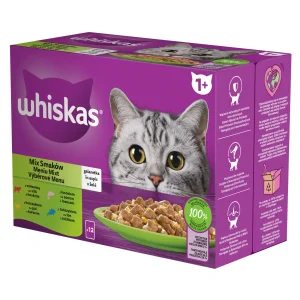 Whiskas hrană umedă selecții carne în aspic pentru pisici adulte 12 x 85 g